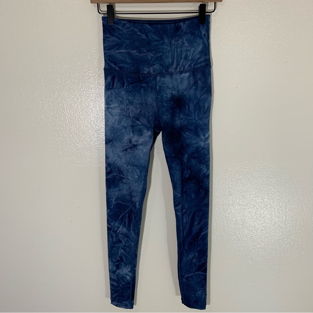 Beyond Yoga Blue Tie Dye Athletic Leggings USA S